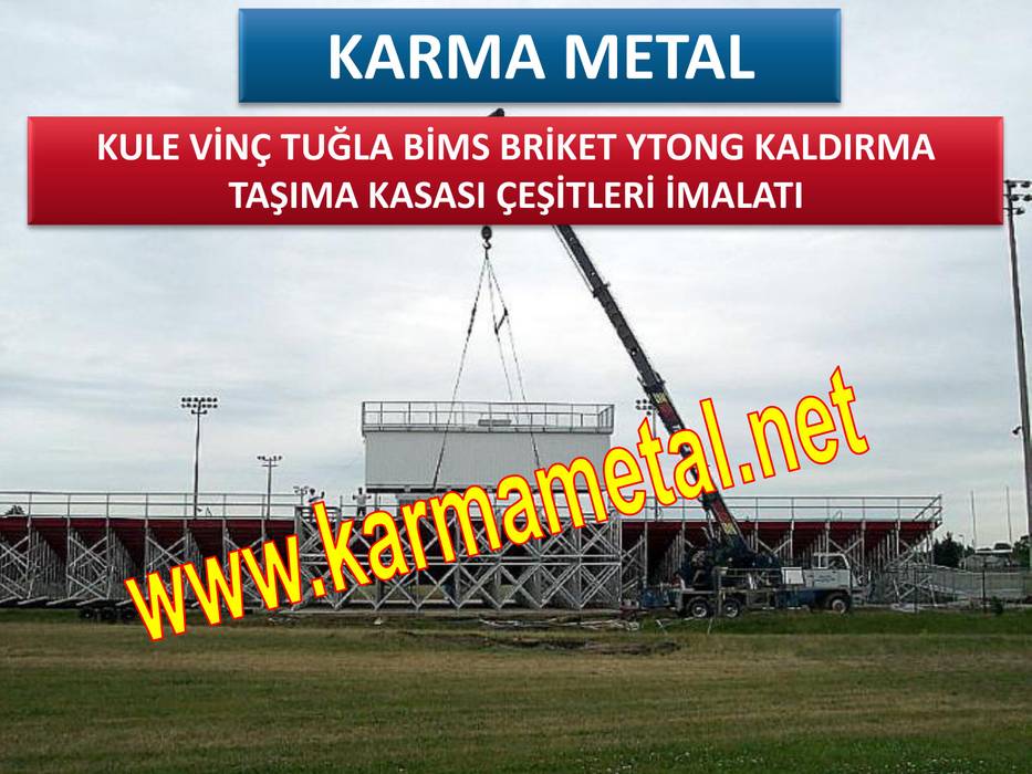 KARMA METAL - Kule Vinç İnşaat Şantiye Yuk Taşıma Paleti Sepeti, KARMA METAL KARMA METAL