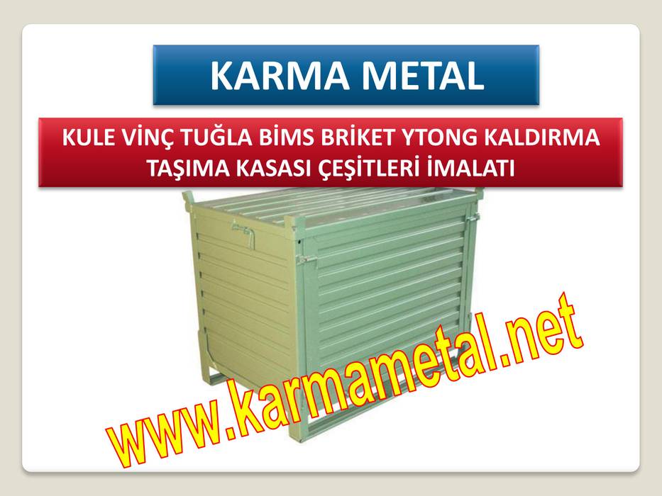 KARMA METAL - Kule Vinç İnşaat Şantiye Yuk Taşıma Paleti Sepeti, KARMA METAL KARMA METAL