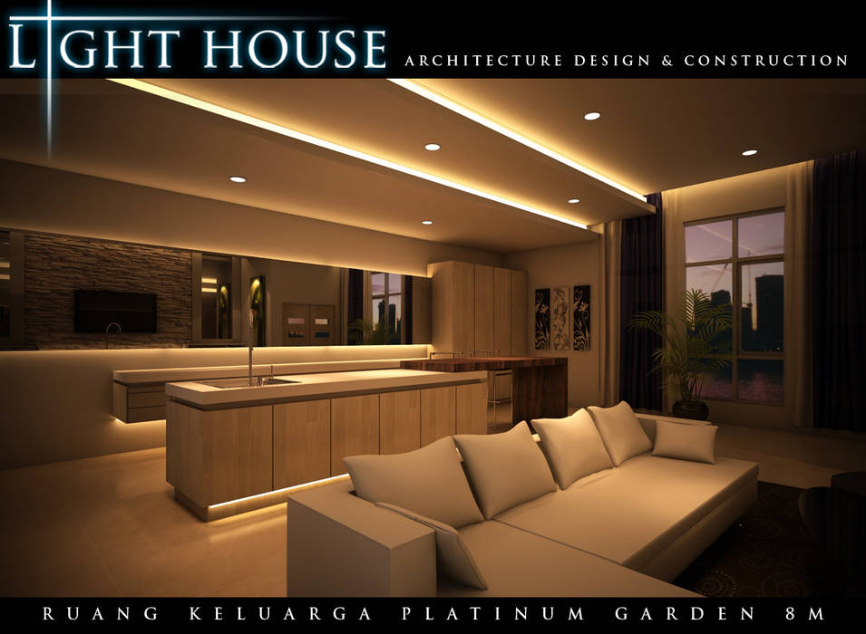 ONG, Platinum Garden. Medan City, Lighthouse Architect Indonesia Lighthouse Architect Indonesia Ruang Keluarga Minimalis