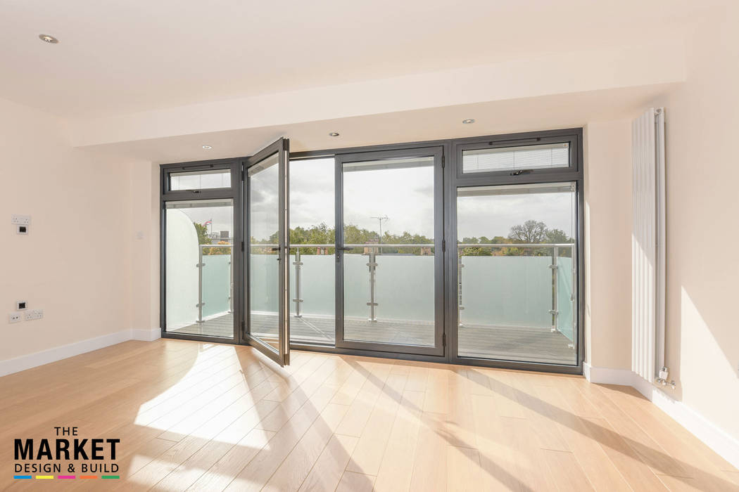 New Build London Penthouse , The Market Design & Build The Market Design & Build Modern style doors