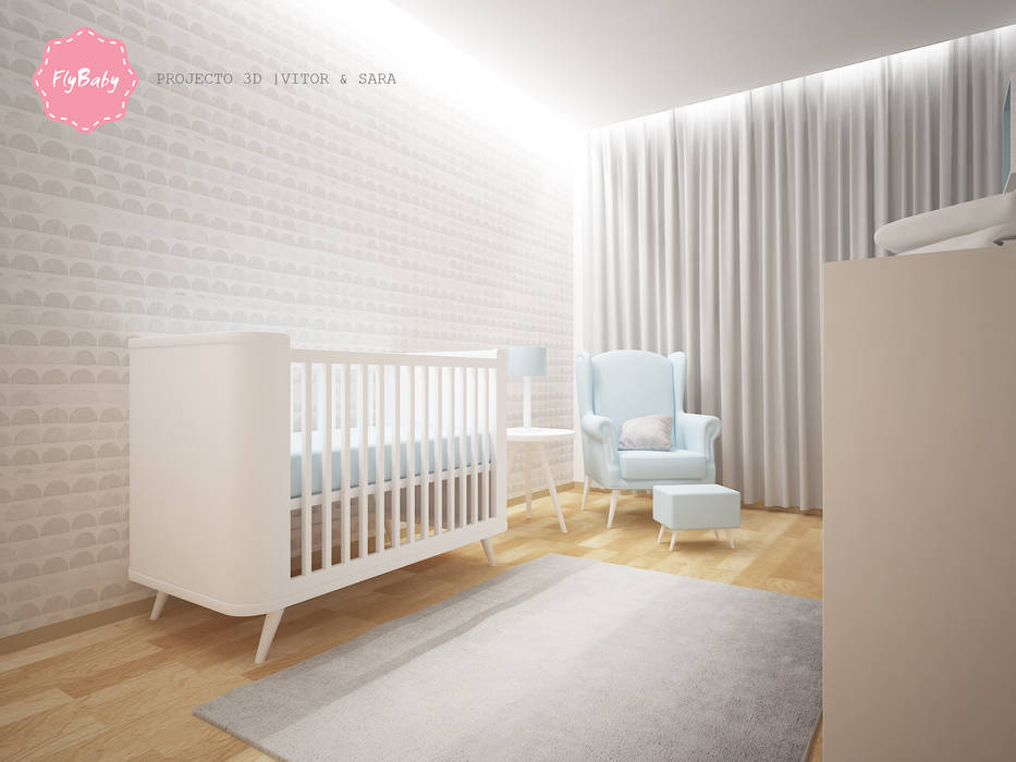 Projeto 3D | Vitor & Sara FlyBaby Quartos de rapaz flybaby,quarto bebé