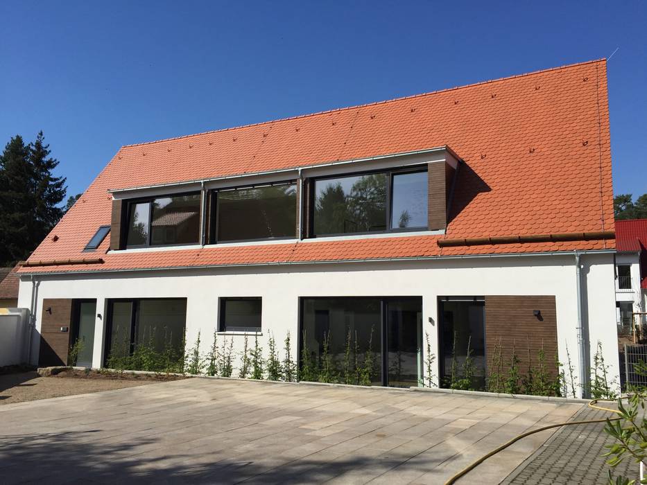 Kindergarten Perspektive Von Sud Westen Moderne Schulen Von Hubner Architekten Modern Ziegel Homify