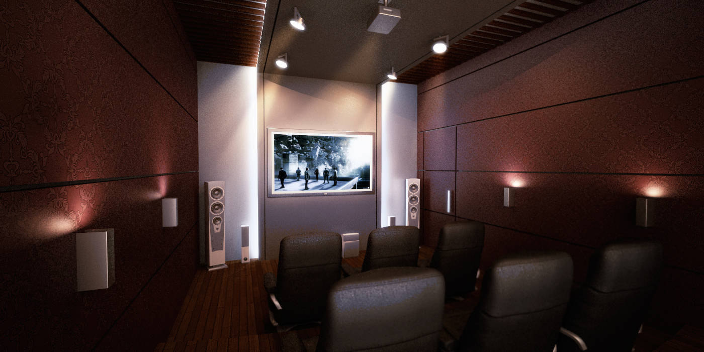 Home Theater SPACES Architects Planners Engineers Media room