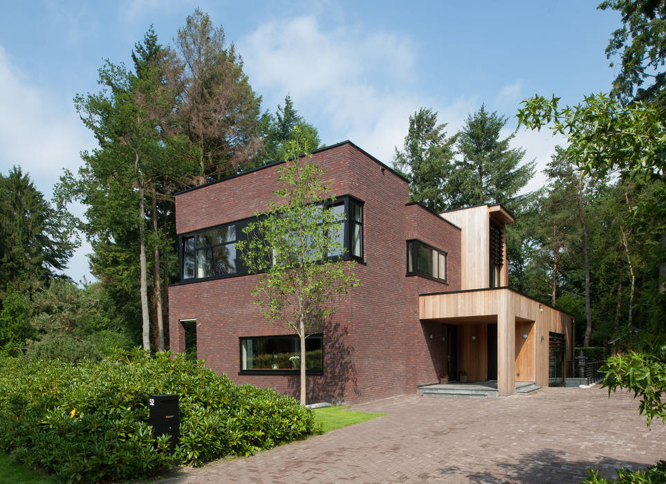 Moderne woning in Apeldoorn, Architectenbureau Atelier3 Architectenbureau Atelier3 Maisons modernes Pierre