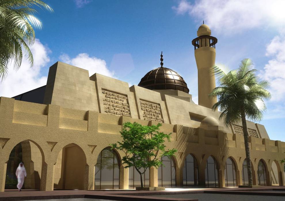 Mosque - Bahrain, SPACES Architects Planners Engineers SPACES Architects Planners Engineers Ruang Komersial Ruang Komersial