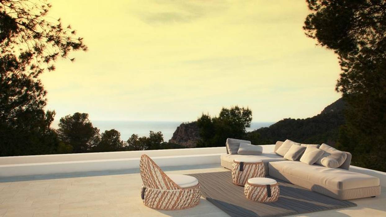 Villas in Ibiza, CW Group - Luxury Villas Ibiza CW Group - Luxury Villas Ibiza 層疊式原木屋 石灰岩