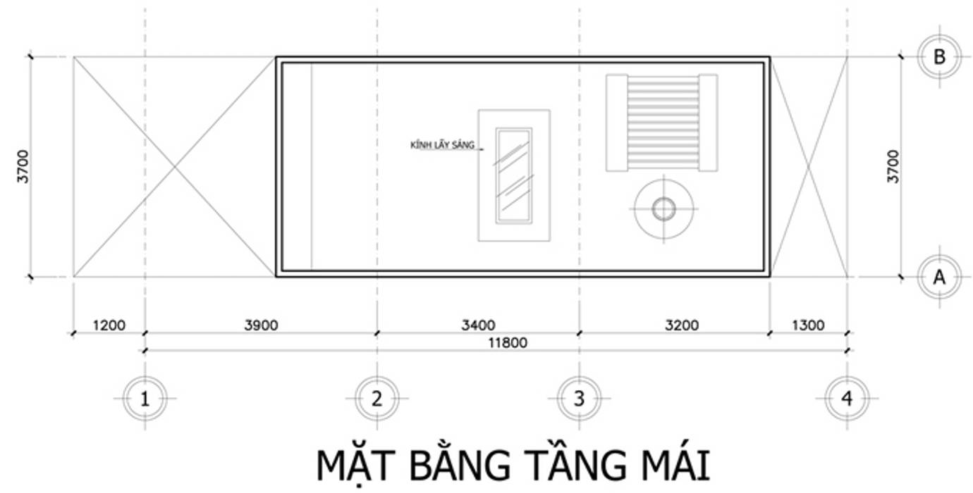 Nhà Ống 3 Tầng 52m2 Thiết Kế Đơn Giản Với Chi Phí 800 Triệu, Công ty TNHH Xây Dựng TM – DV Song Phát Công ty TNHH Xây Dựng TM – DV Song Phát Mái