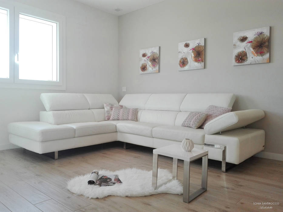 Interior design- zona living, Sonia Santirocco architetto e home stager Sonia Santirocco architetto e home stager Modern living room