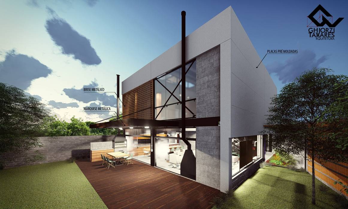 Casa Galpão M+R, GhiorziTavares Arquitetura GhiorziTavares Arquitetura Prefabricated home Concrete