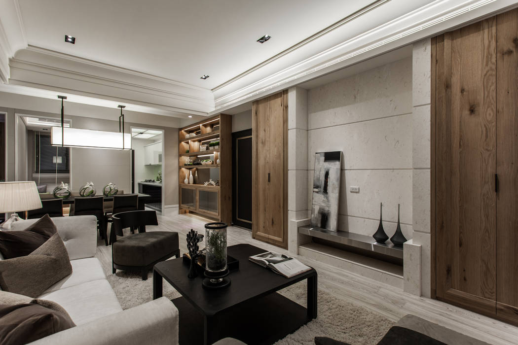 《聚‧日常》 辰林設計 现代客厅設計點子、靈感 & 圖片