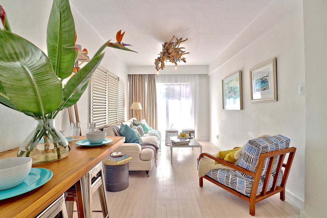 Beach Retreat apartment, Studio Do Cabo Studio Do Cabo Eclectic style living room