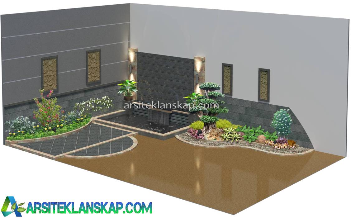 Desain Kolam Koi Minimalis Arsitek Lanskap desain kolam koi