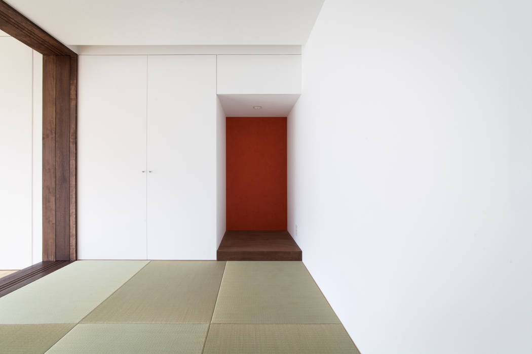 川西GREEN HOUSE ラブデザインホームズ／LOVE DESIGN HOMES オリジナルデザインの 多目的室 和室,DIY,しっくい,床の間