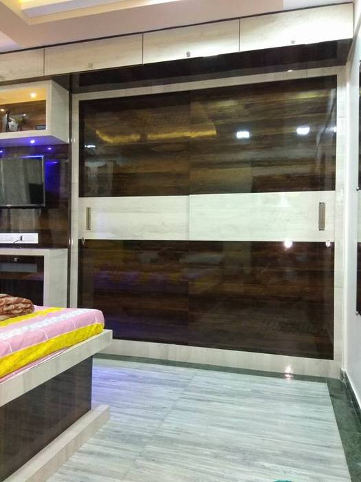 Wall Drop In Master Bedroom Modern By Kumar Interior Thane