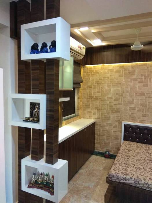 side bar cum cabinate at living room KUMAR INTERIOR THANE Modern living room Storage