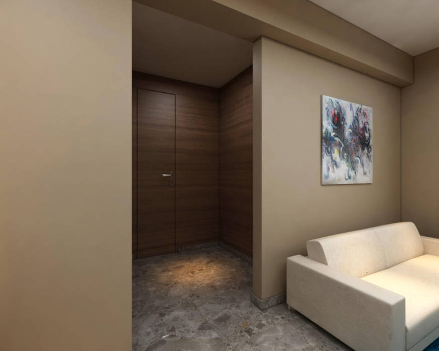 Borivali Residence, Midas Dezign Midas Dezign Asian style corridor, hallway & stairs