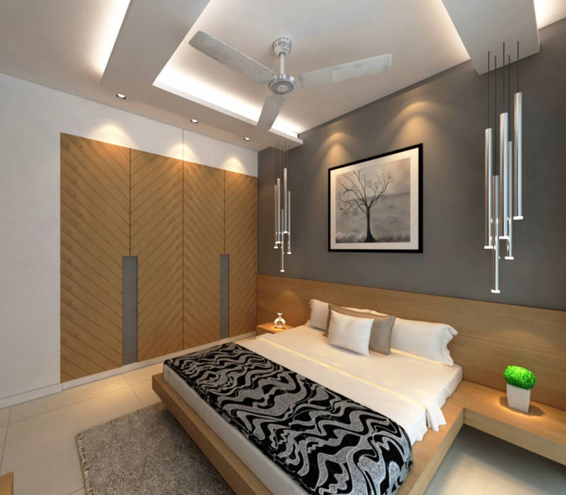 Borivali Residence, Midas Dezign Midas Dezign ห้องนอน