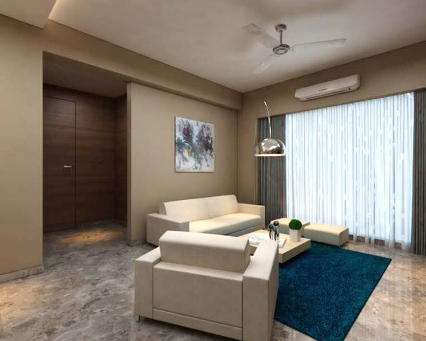 Borivali Residence, Midas Dezign Midas Dezign Living room