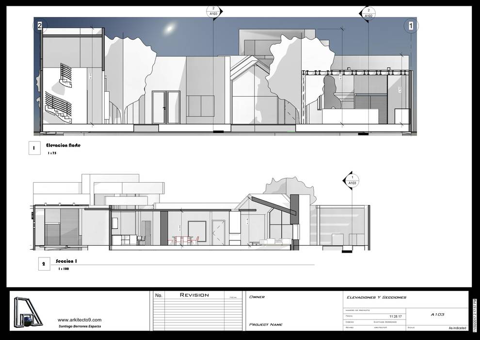 CASA HABITACION, arquitecto9.com arquitecto9.com Будинки