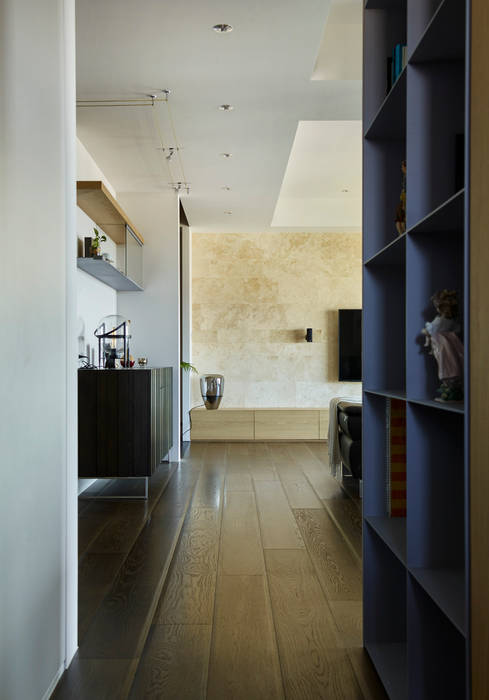 廊道 樸十設計有限公司 SIMPURE Design 現代風玄關、走廊與階梯