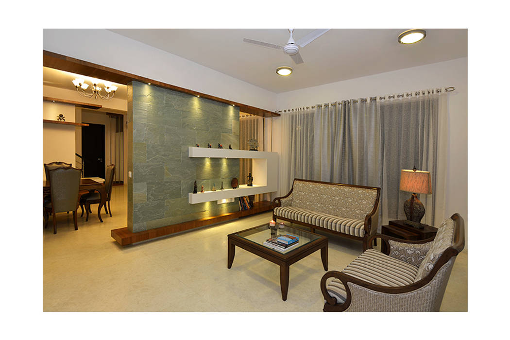 Residence Interiors for Mr.Shobit and Shesha, Ineidos Ineidos Modern Living Room