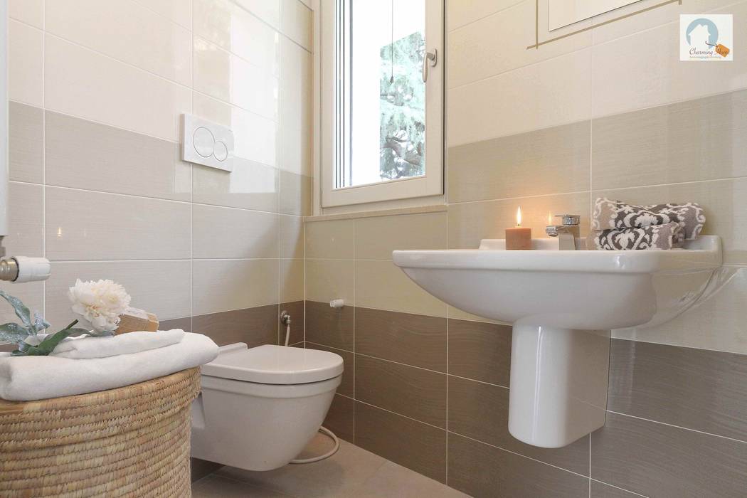Monza, trilocale, Charming Home Charming Home Salle de bain moderne