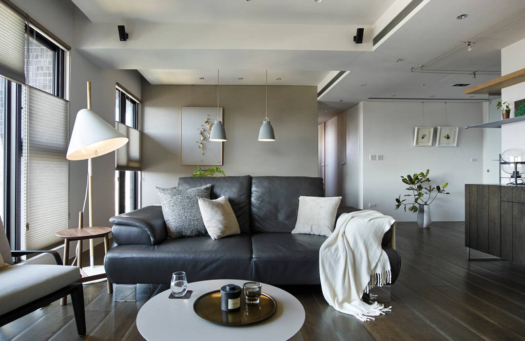 客廳 樸十設計有限公司 SIMPURE Design 现代客厅設計點子、靈感 & 圖片