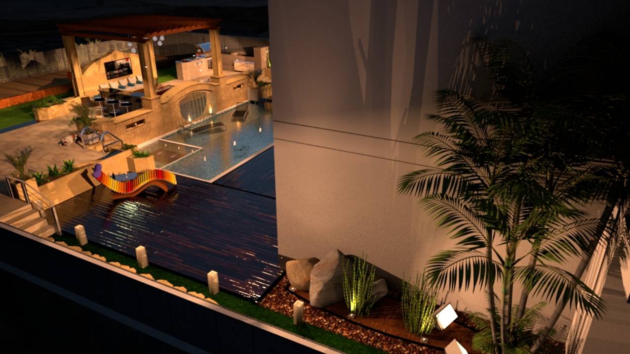 Create Your Garden Design or Backyard 3D Malek Almsri Modern spa
