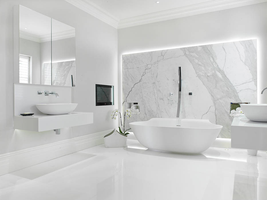 Case Study: New Lodge, Fulham, BathroomsByDesign Retail Ltd BathroomsByDesign Retail Ltd モダンスタイルの お風呂