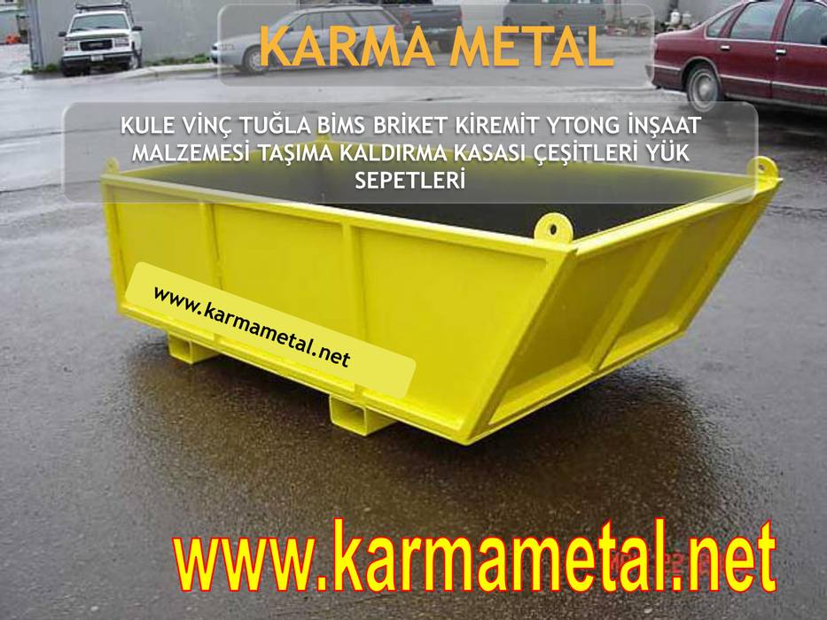 KARMA METAL - Kule Vinç İnşaat Şantiye Yuk Taşıma Paleti Sepeti, KARMA METAL KARMA METAL