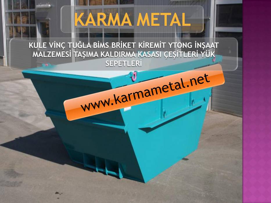 KARMA METAL - Kule Vinç İnşaat Şantiye Yuk Taşıma Paleti Sepeti, KARMA METAL KARMA METAL