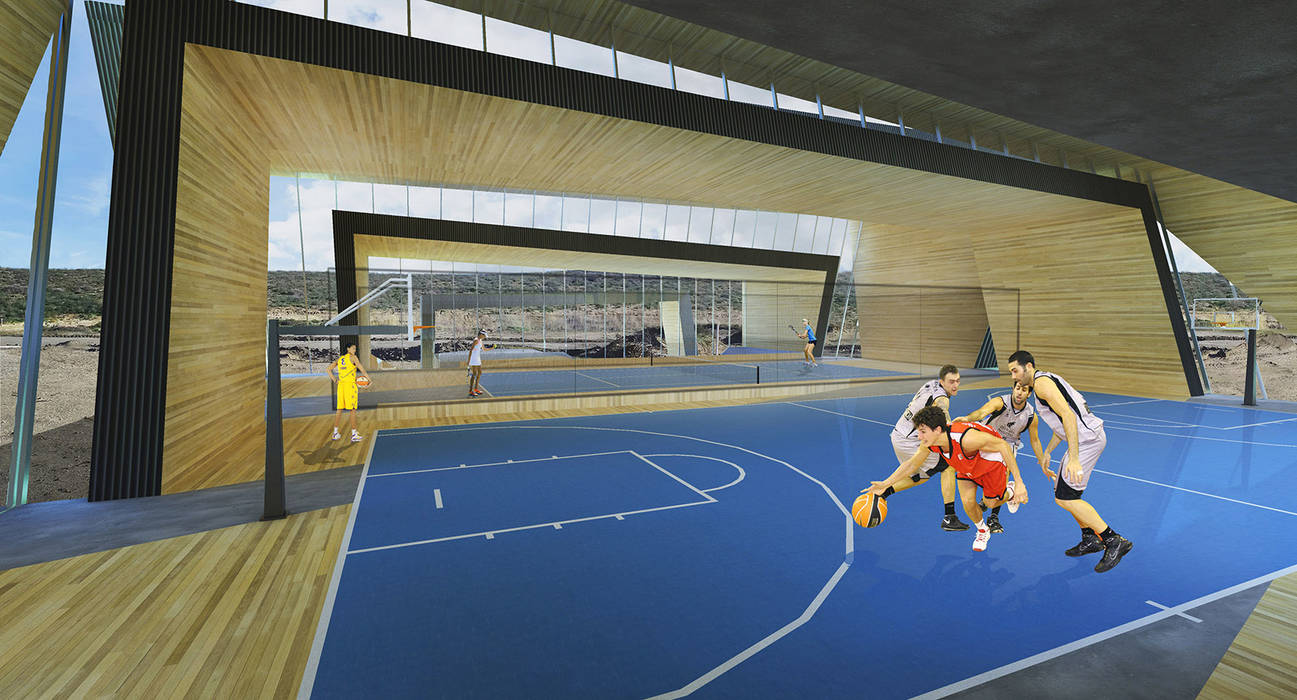 Polideportivo LHCC, Speziale Linares arquitectos Speziale Linares arquitectos Modern gym