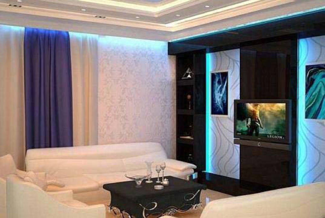 Residence in Gurgaon, Archint Designs Pvt. Ltd. Archint Designs Pvt. Ltd. Media room