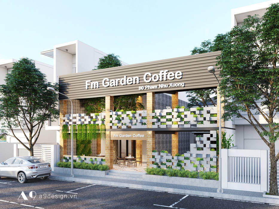 Fm Garden Coffee, Công Ty Cp Thiết Kế Kiến Trúc Và Xây Dựng A9 Design Công Ty Cp Thiết Kế Kiến Trúc Và Xây Dựng A9 Design Збірні будинки