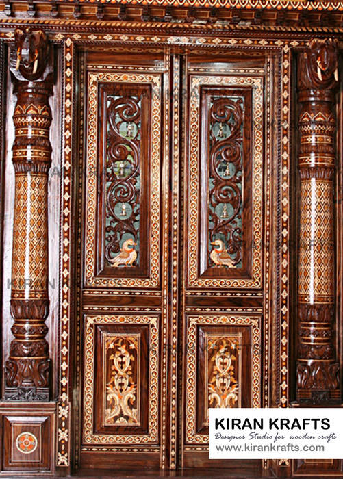 Pooja Room Door, Kiran Enterprises Kiran Enterprises Puertas de madera