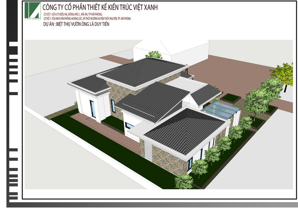 Nhà vườn Ông Lã Duy Tiến , Kiến trúc Việt Xanh: hiện đại by Kiến trúc Việt Xanh, Hiện đại