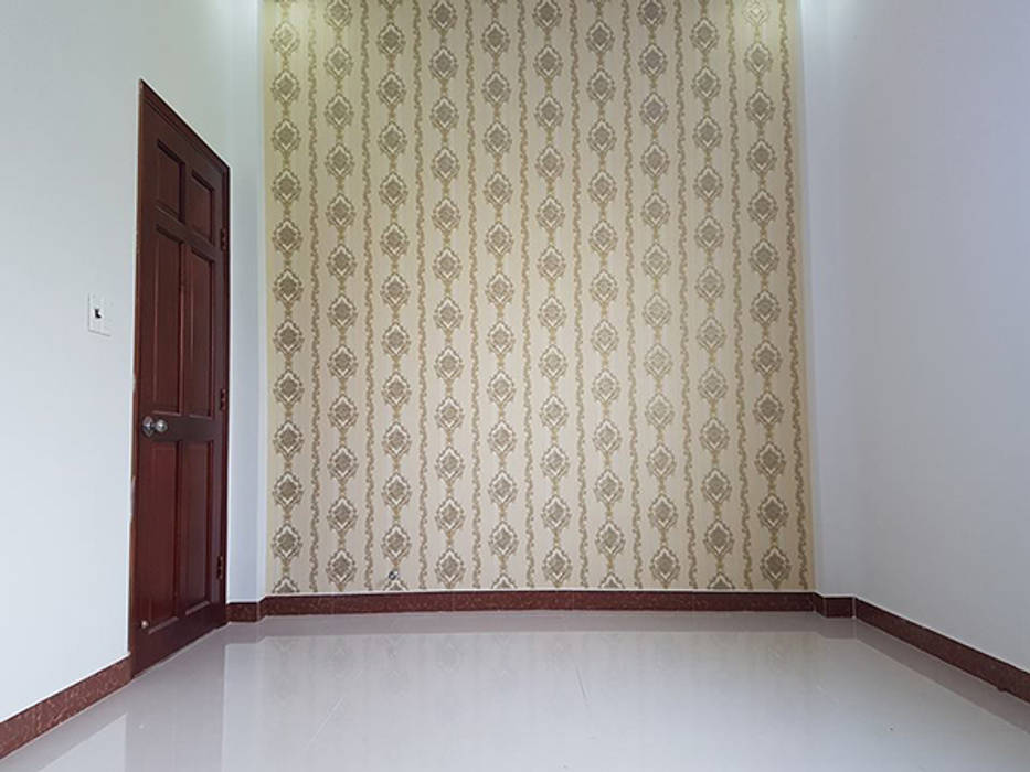 Nhà Ống 2 Tầng Mái Thái 95m2 Thiết Kế Rộng Rãi, Công ty TNHH TK XD Song Phát Công ty TNHH TK XD Song Phát Ruang Studi/Kantor Gaya Asia Perunggu