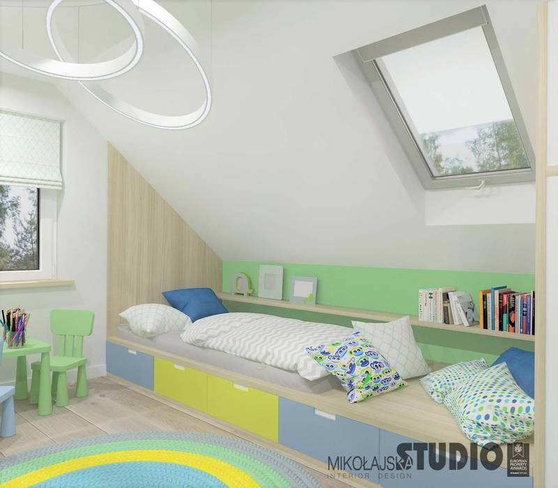 Dom w Jerzmanowicach, MIKOŁAJSKAstudio MIKOŁAJSKAstudio Cuartos para niños