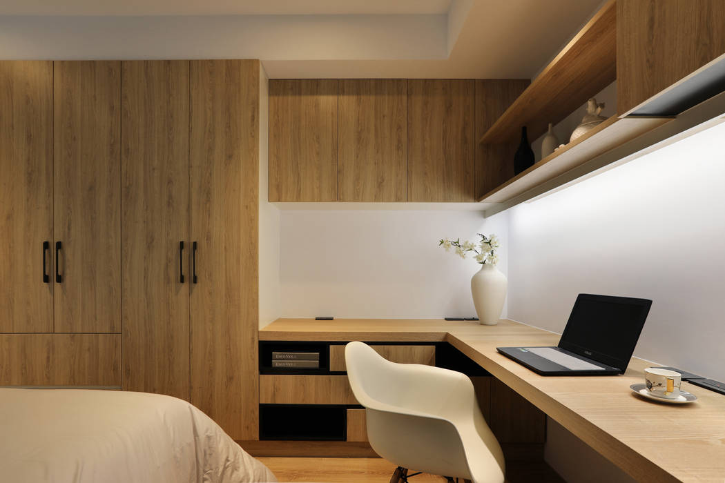 人文自然派的no.229舍-, 喬克諾空間設計 喬克諾空間設計 Eclectic style bedroom
