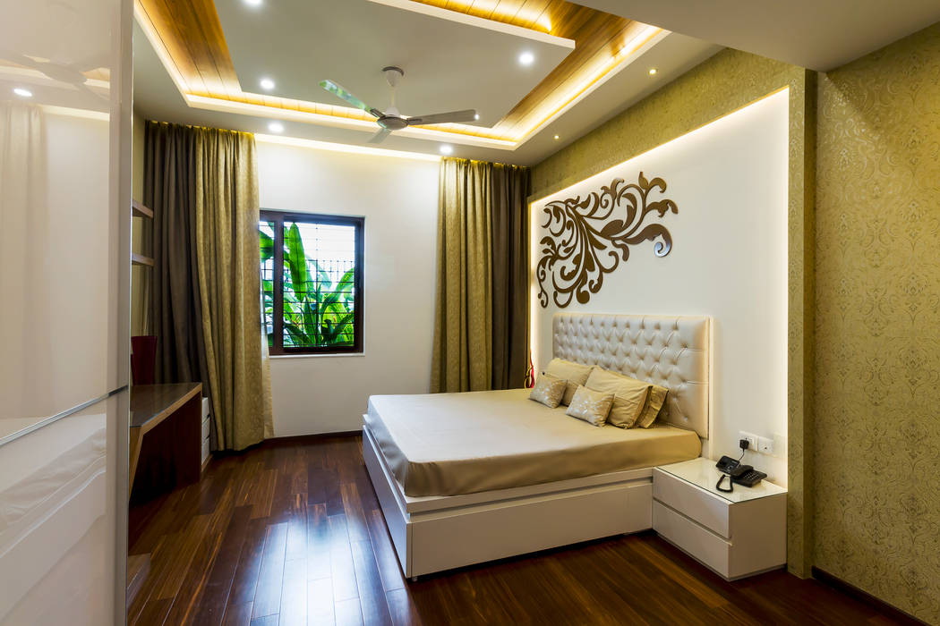 Bed room area homify Modern style bedroom