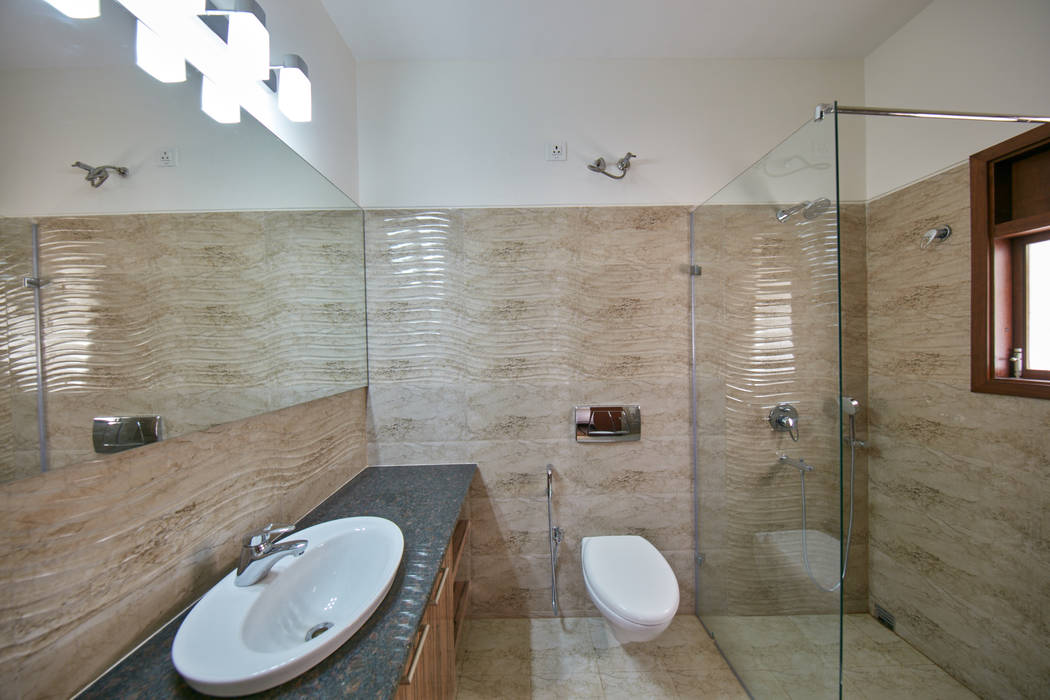 Shower glass partition homify Modern bathroom