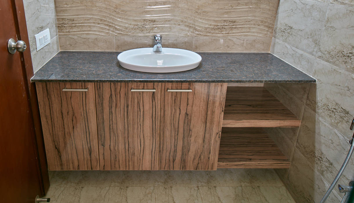 Under sink counter homify Modern bathroom