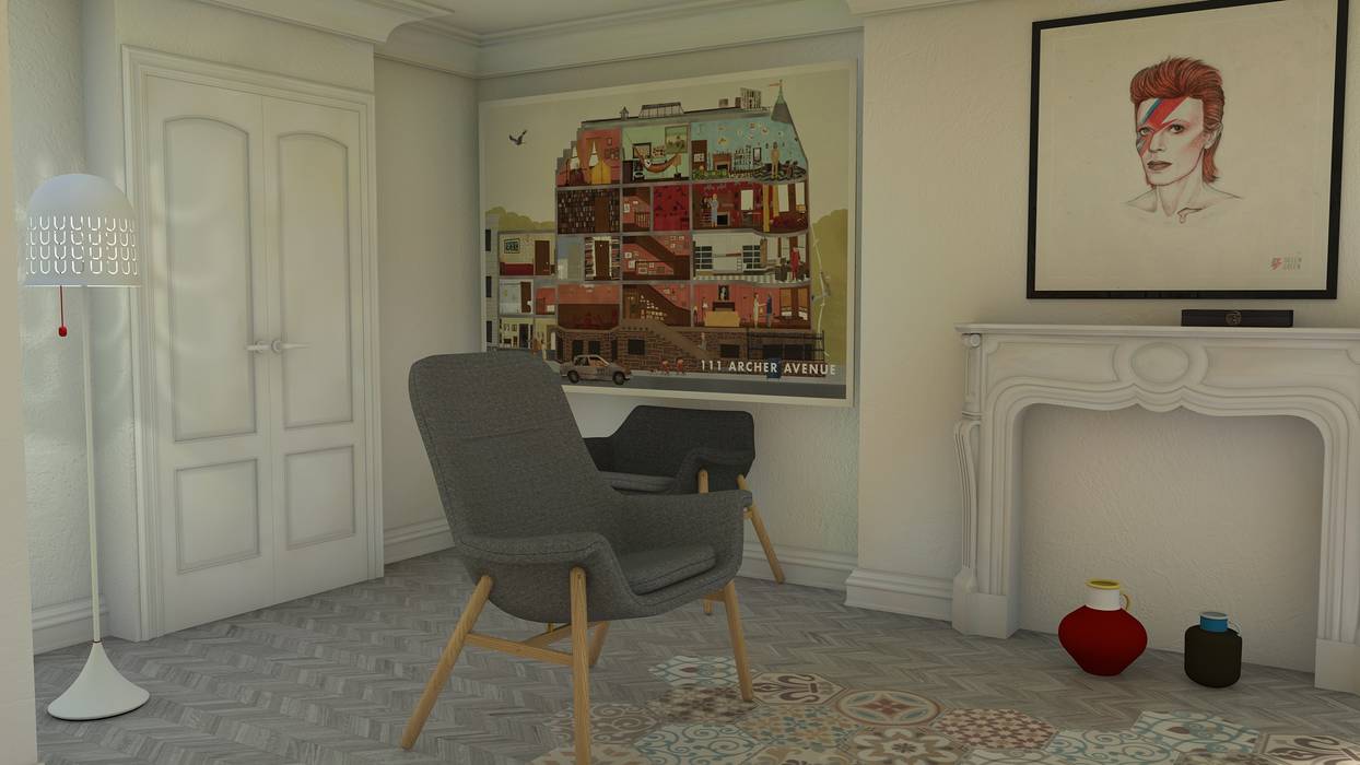 Living room 2018, Blophome Blophome Salones de estilo moderno