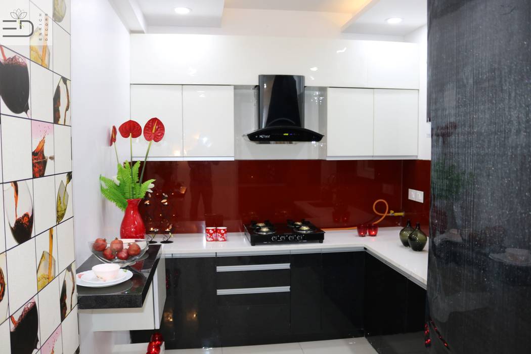 Kitchen cabinet with storage shutters modern kitchen by ...