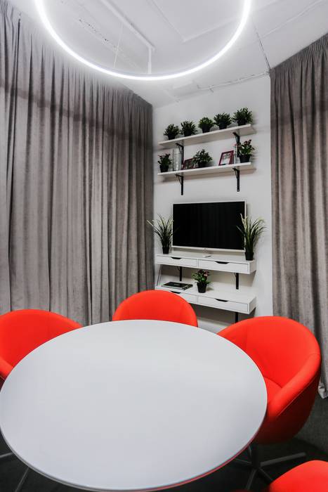 Офис sst, mlynchyk interiors mlynchyk interiors Salas multimedia de estilo minimalista