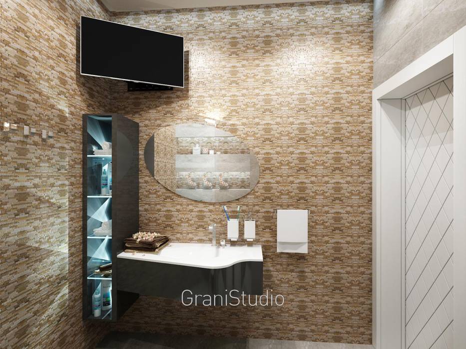 Оникс, GraniStudio GraniStudio Ванная комната в тропическом стиле