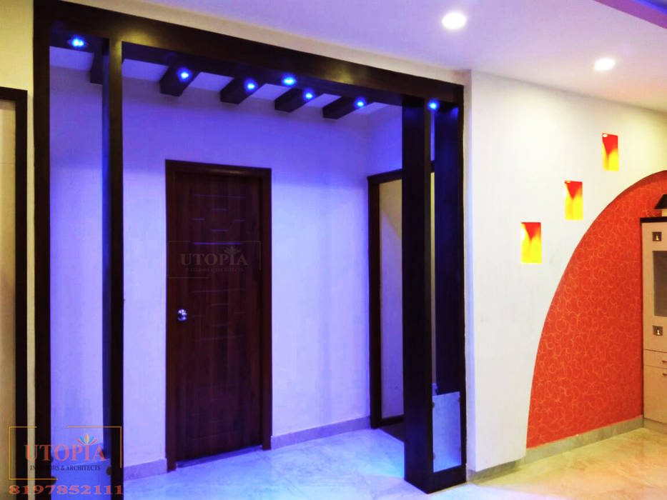 Room Partition design Utopia Interiors & Architect Modern corridor, hallway & stairs room divider,room partitions
