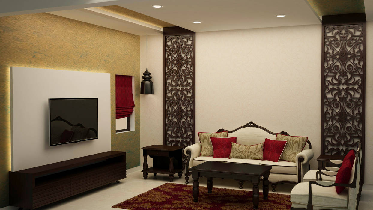 Living area homify Asian style living room