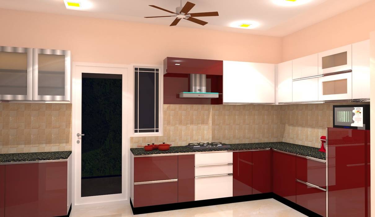 Amanora Park Pune - Pent House, DECOR DREAMS DECOR DREAMS Modern kitchen