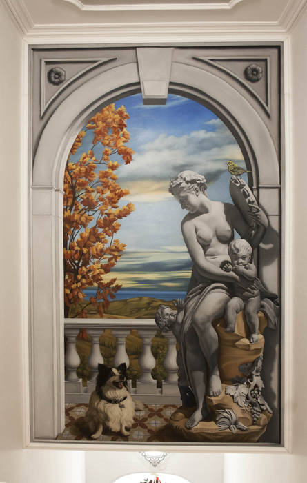 Trompe l'oeil "La baccante", Artmande Artmande Інші кімнати Картини та картини